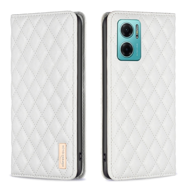 Custodia per telefono a conchiglia in pelle magnetica Diamond Lattice, For Xiaomi Redmi 9A, For Xiaomi Redmi 9C / 10A / Poco C31, For Xiaomi Redmi 9, For Xiaomi Redmi 10 5G / Note 11E