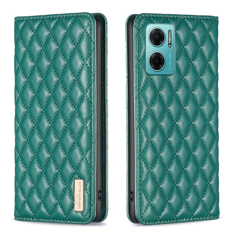 Custodia per telefono a conchiglia in pelle magnetica Diamond Lattice, For Xiaomi Redmi 9A, For Xiaomi Redmi 9C / 10A / Poco C31, For Xiaomi Redmi 9, For Xiaomi Redmi 10 5G / Note 11E