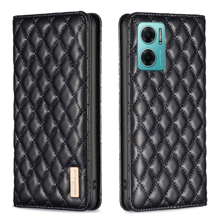 Custodia per telefono a conchiglia in pelle magnetica Diamond Lattice, For Xiaomi Redmi 9A, For Xiaomi Redmi 9C / 10A / Poco C31, For Xiaomi Redmi 9, For Xiaomi Redmi 10 5G / Note 11E