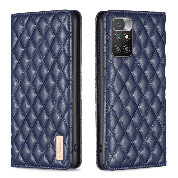 Custodia per telefono a conchiglia in pelle magnetica Diamond Lattice, For Xiaomi Redmi 10 2022 / Note 11 4G, For Xiaomi Redmi 10C, For Xiaomi Redmi A1 / A1+, For Xiaomi Redmi Note 9 / 10X 4G