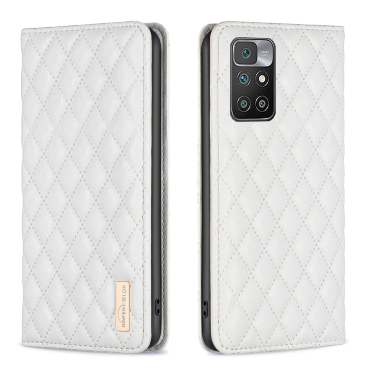 Custodia per telefono a conchiglia in pelle magnetica Diamond Lattice, For Xiaomi Redmi 10 2022 / Note 11 4G, For Xiaomi Redmi 10C, For Xiaomi Redmi A1 / A1+, For Xiaomi Redmi Note 9 / 10X 4G