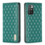 Custodia per telefono a conchiglia in pelle magnetica Diamond Lattice, For Xiaomi Redmi 10 2022 / Note 11 4G, For Xiaomi Redmi 10C, For Xiaomi Redmi A1 / A1+, For Xiaomi Redmi Note 9 / 10X 4G