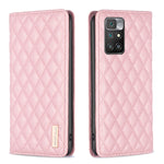 Custodia per telefono a conchiglia in pelle magnetica Diamond Lattice, For Xiaomi Redmi 10 2022 / Note 11 4G, For Xiaomi Redmi 10C, For Xiaomi Redmi A1 / A1+, For Xiaomi Redmi Note 9 / 10X 4G