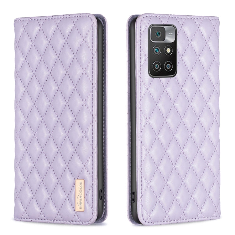 Custodia per telefono a conchiglia in pelle magnetica Diamond Lattice, For Xiaomi Redmi 10 2022 / Note 11 4G, For Xiaomi Redmi 10C, For Xiaomi Redmi A1 / A1+, For Xiaomi Redmi Note 9 / 10X 4G