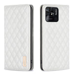 Custodia per telefono a conchiglia in pelle magnetica Diamond Lattice, For Xiaomi Redmi 10 2022 / Note 11 4G, For Xiaomi Redmi 10C, For Xiaomi Redmi A1 / A1+, For Xiaomi Redmi Note 9 / 10X 4G
