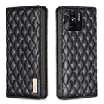 Custodia per telefono a conchiglia in pelle magnetica Diamond Lattice, For Xiaomi Redmi 10 2022 / Note 11 4G, For Xiaomi Redmi 10C, For Xiaomi Redmi A1 / A1+, For Xiaomi Redmi Note 9 / 10X 4G
