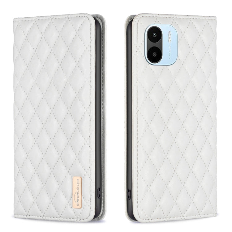 Custodia per telefono a conchiglia in pelle magnetica Diamond Lattice, For Xiaomi Redmi 10 2022 / Note 11 4G, For Xiaomi Redmi 10C, For Xiaomi Redmi A1 / A1+, For Xiaomi Redmi Note 9 / 10X 4G
