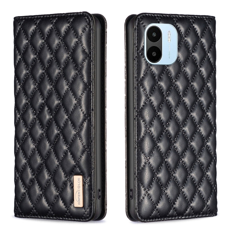 Custodia per telefono a conchiglia in pelle magnetica Diamond Lattice, For Xiaomi Redmi 10 2022 / Note 11 4G, For Xiaomi Redmi 10C, For Xiaomi Redmi A1 / A1+, For Xiaomi Redmi Note 9 / 10X 4G