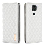 Custodia per telefono a conchiglia in pelle magnetica Diamond Lattice, For Xiaomi Redmi 10 2022 / Note 11 4G, For Xiaomi Redmi 10C, For Xiaomi Redmi A1 / A1+, For Xiaomi Redmi Note 9 / 10X 4G