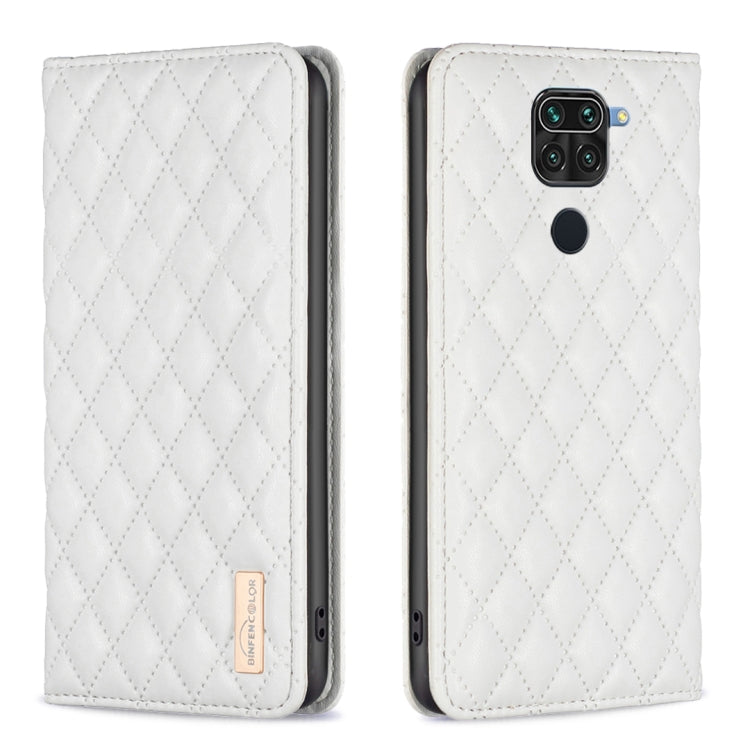 Custodia per telefono a conchiglia in pelle magnetica Diamond Lattice, For Xiaomi Redmi 10 2022 / Note 11 4G, For Xiaomi Redmi 10C, For Xiaomi Redmi A1 / A1+, For Xiaomi Redmi Note 9 / 10X 4G