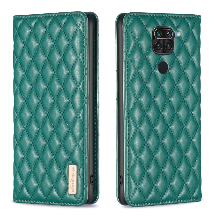 Custodia per telefono a conchiglia in pelle magnetica Diamond Lattice, For Xiaomi Redmi 10 2022 / Note 11 4G, For Xiaomi Redmi 10C, For Xiaomi Redmi A1 / A1+, For Xiaomi Redmi Note 9 / 10X 4G
