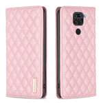 Custodia per telefono a conchiglia in pelle magnetica Diamond Lattice, For Xiaomi Redmi 10 2022 / Note 11 4G, For Xiaomi Redmi 10C, For Xiaomi Redmi A1 / A1+, For Xiaomi Redmi Note 9 / 10X 4G