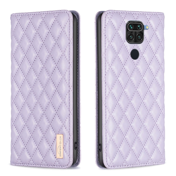 Custodia per telefono a conchiglia in pelle magnetica Diamond Lattice, For Xiaomi Redmi 10 2022 / Note 11 4G, For Xiaomi Redmi 10C, For Xiaomi Redmi A1 / A1+, For Xiaomi Redmi Note 9 / 10X 4G