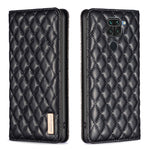 Custodia per telefono a conchiglia in pelle magnetica Diamond Lattice, For Xiaomi Redmi 10 2022 / Note 11 4G, For Xiaomi Redmi 10C, For Xiaomi Redmi A1 / A1+, For Xiaomi Redmi Note 9 / 10X 4G