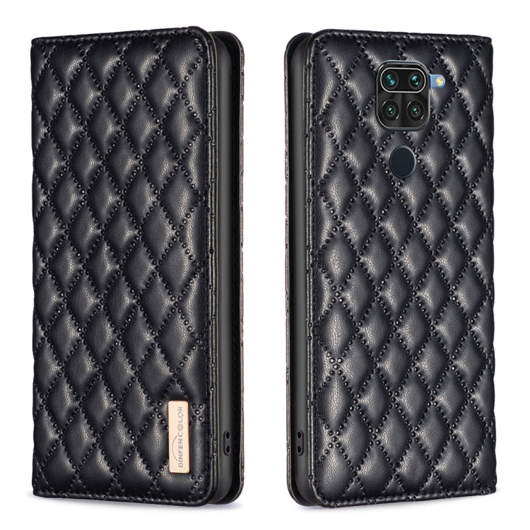 Custodia per telefono a conchiglia in pelle magnetica Diamond Lattice, For Xiaomi Redmi 10 2022 / Note 11 4G, For Xiaomi Redmi 10C, For Xiaomi Redmi A1 / A1+, For Xiaomi Redmi Note 9 / 10X 4G