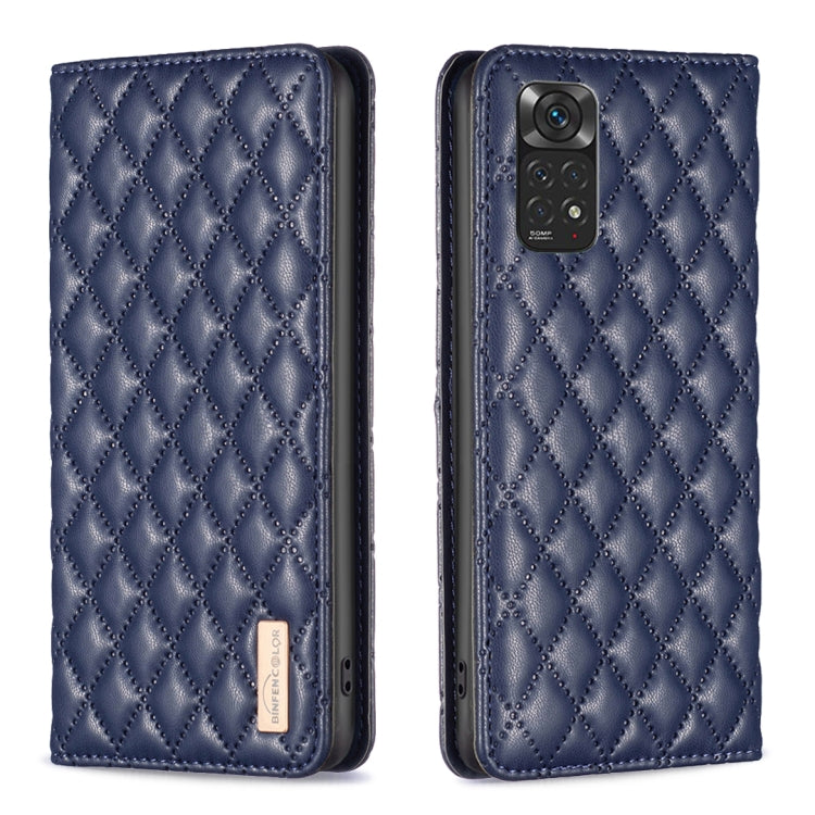 Custodia per telefono a conchiglia in pelle magnetica Diamond Lattice, For Xiaomi Redmi Note 11 / 11S, For Xiaomi Redmi Note 11 Pro 5G, For Xiaomi Redmi Note 9 Pro Max, For Xiaomi Redmi Note 10 4G / 10S