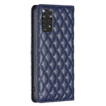 Custodia per telefono a conchiglia in pelle magnetica Diamond Lattice, For Xiaomi Redmi Note 11 / 11S, For Xiaomi Redmi Note 11 Pro 5G, For Xiaomi Redmi Note 9 Pro Max, For Xiaomi Redmi Note 10 4G / 10S