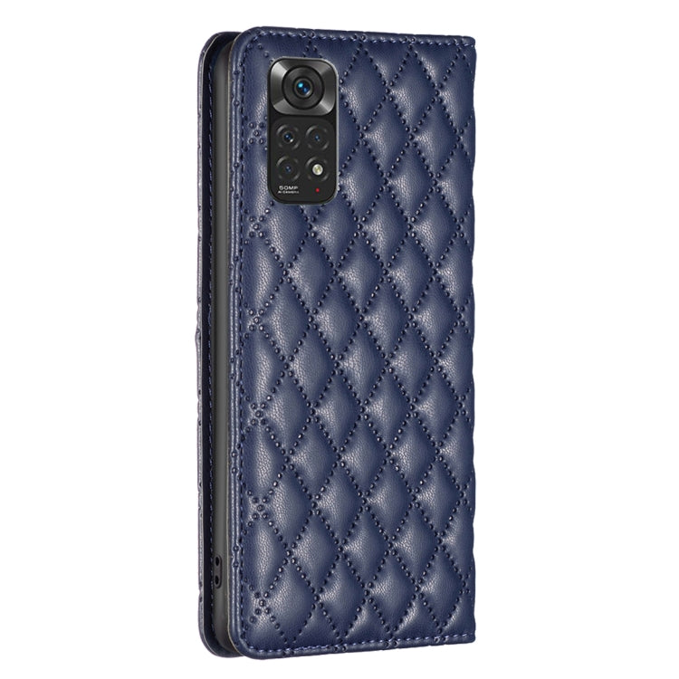 Custodia per telefono a conchiglia in pelle magnetica Diamond Lattice, For Xiaomi Redmi Note 11 / 11S, For Xiaomi Redmi Note 11 Pro 5G, For Xiaomi Redmi Note 9 Pro Max, For Xiaomi Redmi Note 10 4G / 10S