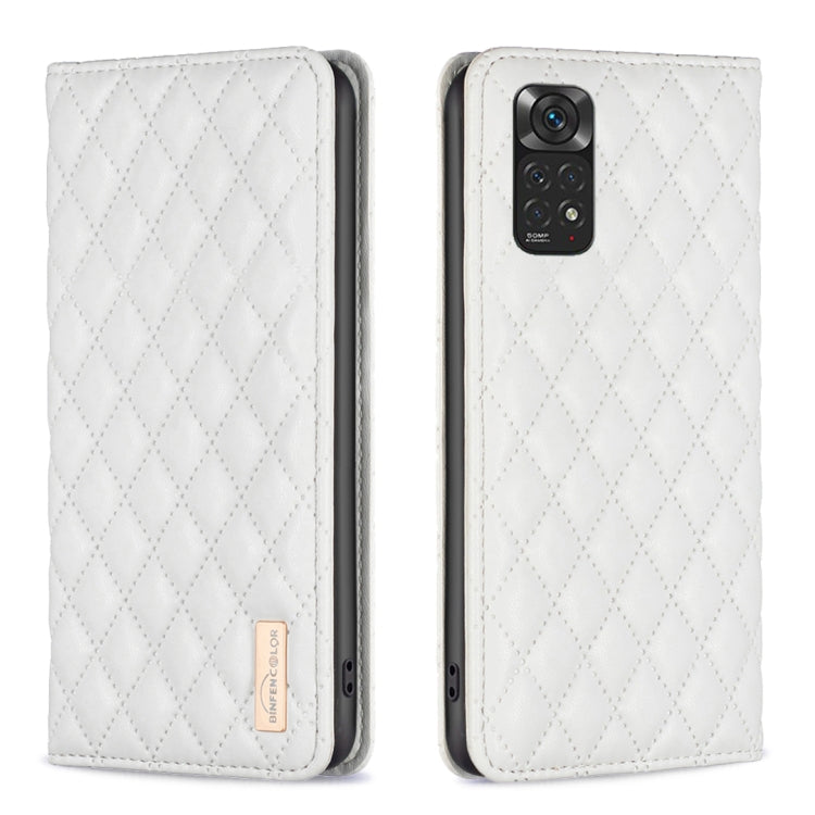 Custodia per telefono a conchiglia in pelle magnetica Diamond Lattice, For Xiaomi Redmi Note 11 / 11S, For Xiaomi Redmi Note 11 Pro 5G, For Xiaomi Redmi Note 9 Pro Max, For Xiaomi Redmi Note 10 4G / 10S