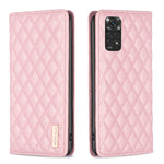 Custodia per telefono a conchiglia in pelle magnetica Diamond Lattice, For Xiaomi Redmi Note 11 / 11S, For Xiaomi Redmi Note 11 Pro 5G, For Xiaomi Redmi Note 9 Pro Max, For Xiaomi Redmi Note 10 4G / 10S