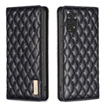 Custodia per telefono a conchiglia in pelle magnetica Diamond Lattice, For Xiaomi Redmi Note 11 / 11S, For Xiaomi Redmi Note 11 Pro 5G, For Xiaomi Redmi Note 9 Pro Max, For Xiaomi Redmi Note 10 4G / 10S