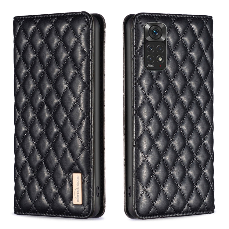 Custodia per telefono a conchiglia in pelle magnetica Diamond Lattice, For Xiaomi Redmi Note 11 / 11S, For Xiaomi Redmi Note 11 Pro 5G, For Xiaomi Redmi Note 9 Pro Max, For Xiaomi Redmi Note 10 4G / 10S