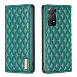 Custodia per telefono a conchiglia in pelle magnetica Diamond Lattice, For Xiaomi Redmi Note 11 / 11S, For Xiaomi Redmi Note 11 Pro 5G, For Xiaomi Redmi Note 9 Pro Max, For Xiaomi Redmi Note 10 4G / 10S