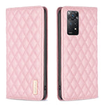 Custodia per telefono a conchiglia in pelle magnetica Diamond Lattice, For Xiaomi Redmi Note 11 / 11S, For Xiaomi Redmi Note 11 Pro 5G, For Xiaomi Redmi Note 9 Pro Max, For Xiaomi Redmi Note 10 4G / 10S