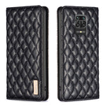 Custodia per telefono a conchiglia in pelle magnetica Diamond Lattice, For Xiaomi Redmi Note 11 / 11S, For Xiaomi Redmi Note 11 Pro 5G, For Xiaomi Redmi Note 9 Pro Max, For Xiaomi Redmi Note 10 4G / 10S