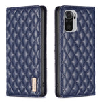 Custodia per telefono a conchiglia in pelle magnetica Diamond Lattice, For Xiaomi Redmi Note 11 / 11S, For Xiaomi Redmi Note 11 Pro 5G, For Xiaomi Redmi Note 9 Pro Max, For Xiaomi Redmi Note 10 4G / 10S