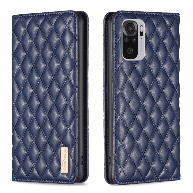 Custodia per telefono a conchiglia in pelle magnetica Diamond Lattice, For Xiaomi Redmi Note 11 / 11S, For Xiaomi Redmi Note 11 Pro 5G, For Xiaomi Redmi Note 9 Pro Max, For Xiaomi Redmi Note 10 4G / 10S