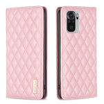 Custodia per telefono a conchiglia in pelle magnetica Diamond Lattice, For Xiaomi Redmi Note 11 / 11S, For Xiaomi Redmi Note 11 Pro 5G, For Xiaomi Redmi Note 9 Pro Max, For Xiaomi Redmi Note 10 4G / 10S