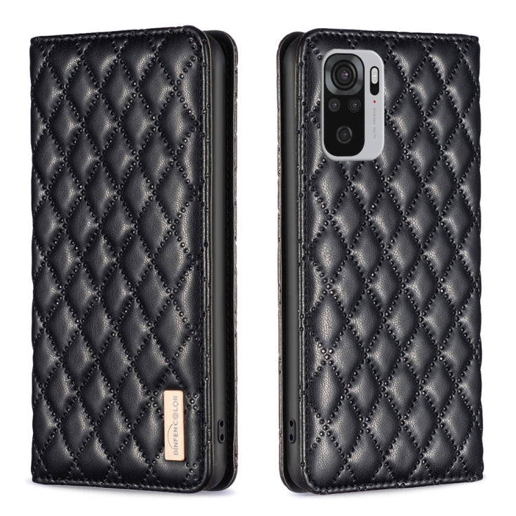 Custodia per telefono a conchiglia in pelle magnetica Diamond Lattice, For Xiaomi Redmi Note 11 / 11S, For Xiaomi Redmi Note 11 Pro 5G, For Xiaomi Redmi Note 9 Pro Max, For Xiaomi Redmi Note 10 4G / 10S