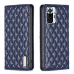Custodia per telefono a conchiglia in pelle magnetica Diamond Lattice, For Xiaomi Redmi Note 10 Pro / 10 Pro Max, For Xiaomi Mi 11 Lite, For Xiaomi Mi 11i / Poco F3 / Redmi K40, For Xiaomi 11T / 11T Pro