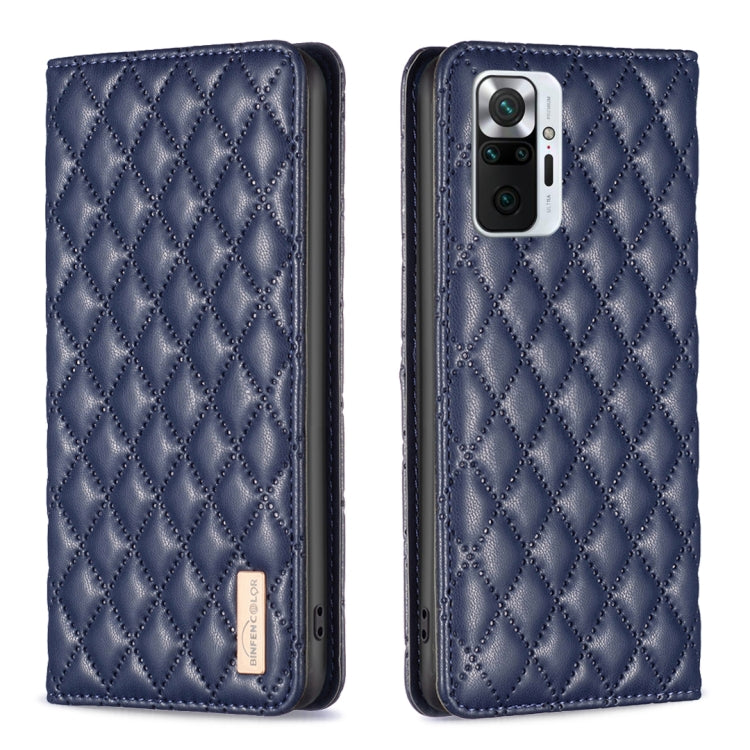 Custodia per telefono a conchiglia in pelle magnetica Diamond Lattice, For Xiaomi Redmi Note 10 Pro / 10 Pro Max, For Xiaomi Mi 11 Lite, For Xiaomi Mi 11i / Poco F3 / Redmi K40, For Xiaomi 11T / 11T Pro