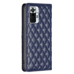 Custodia per telefono a conchiglia in pelle magnetica Diamond Lattice, For Xiaomi Redmi Note 10 Pro / 10 Pro Max, For Xiaomi Mi 11 Lite, For Xiaomi Mi 11i / Poco F3 / Redmi K40, For Xiaomi 11T / 11T Pro