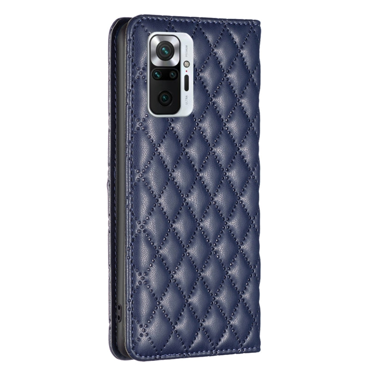 Custodia per telefono a conchiglia in pelle magnetica Diamond Lattice, For Xiaomi Redmi Note 10 Pro / 10 Pro Max, For Xiaomi Mi 11 Lite, For Xiaomi Mi 11i / Poco F3 / Redmi K40, For Xiaomi 11T / 11T Pro