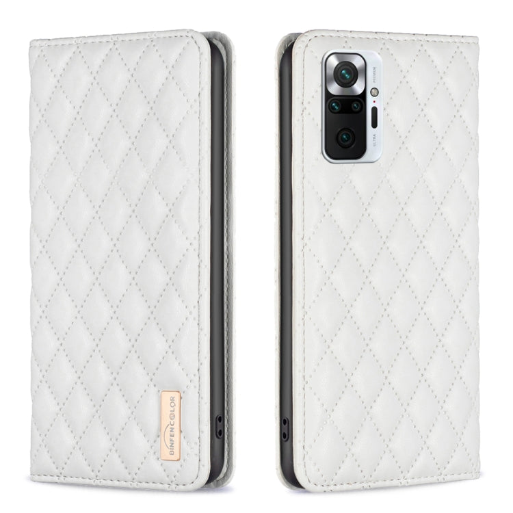 Custodia per telefono a conchiglia in pelle magnetica Diamond Lattice, For Xiaomi Redmi Note 10 Pro / 10 Pro Max, For Xiaomi Mi 11 Lite, For Xiaomi Mi 11i / Poco F3 / Redmi K40, For Xiaomi 11T / 11T Pro