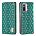 Custodia per telefono a conchiglia in pelle magnetica Diamond Lattice, For Xiaomi Redmi Note 10 Pro / 10 Pro Max, For Xiaomi Mi 11 Lite, For Xiaomi Mi 11i / Poco F3 / Redmi K40, For Xiaomi 11T / 11T Pro