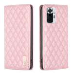 Custodia per telefono a conchiglia in pelle magnetica Diamond Lattice, For Xiaomi Redmi Note 10 Pro / 10 Pro Max, For Xiaomi Mi 11 Lite, For Xiaomi Mi 11i / Poco F3 / Redmi K40, For Xiaomi 11T / 11T Pro