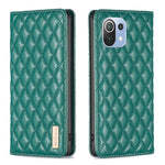 Custodia per telefono a conchiglia in pelle magnetica Diamond Lattice, For Xiaomi Redmi Note 10 Pro / 10 Pro Max, For Xiaomi Mi 11 Lite, For Xiaomi Mi 11i / Poco F3 / Redmi K40, For Xiaomi 11T / 11T Pro
