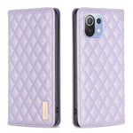 Custodia per telefono a conchiglia in pelle magnetica Diamond Lattice, For Xiaomi Redmi Note 10 Pro / 10 Pro Max, For Xiaomi Mi 11 Lite, For Xiaomi Mi 11i / Poco F3 / Redmi K40, For Xiaomi 11T / 11T Pro