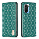 Custodia per telefono a conchiglia in pelle magnetica Diamond Lattice, For Xiaomi Redmi Note 10 Pro / 10 Pro Max, For Xiaomi Mi 11 Lite, For Xiaomi Mi 11i / Poco F3 / Redmi K40, For Xiaomi 11T / 11T Pro