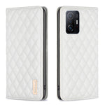 Custodia per telefono a conchiglia in pelle magnetica Diamond Lattice, For Xiaomi Redmi Note 10 Pro / 10 Pro Max, For Xiaomi Mi 11 Lite, For Xiaomi Mi 11i / Poco F3 / Redmi K40, For Xiaomi 11T / 11T Pro