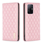 Custodia per telefono a conchiglia in pelle magnetica Diamond Lattice, For Xiaomi Redmi Note 10 Pro / 10 Pro Max, For Xiaomi Mi 11 Lite, For Xiaomi Mi 11i / Poco F3 / Redmi K40, For Xiaomi 11T / 11T Pro