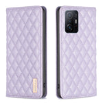 Custodia per telefono a conchiglia in pelle magnetica Diamond Lattice, For Xiaomi Redmi Note 10 Pro / 10 Pro Max, For Xiaomi Mi 11 Lite, For Xiaomi Mi 11i / Poco F3 / Redmi K40, For Xiaomi 11T / 11T Pro