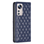Custodia per telefono a conchiglia in pelle magnetica Diamond Lattice, For Xiaomi 12 Lite, For Xiaomi 12 Pro, For Xiaomi 12T / 12T Pro / Redmi K50 Ultra, For Xiaomi 12