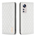 Custodia per telefono a conchiglia in pelle magnetica Diamond Lattice, For Xiaomi 12 Lite, For Xiaomi 12 Pro, For Xiaomi 12T / 12T Pro / Redmi K50 Ultra, For Xiaomi 12