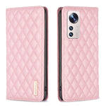Custodia per telefono a conchiglia in pelle magnetica Diamond Lattice, For Xiaomi 12 Lite, For Xiaomi 12 Pro, For Xiaomi 12T / 12T Pro / Redmi K50 Ultra, For Xiaomi 12