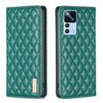 Custodia per telefono a conchiglia in pelle magnetica Diamond Lattice, For Xiaomi 12 Lite, For Xiaomi 12 Pro, For Xiaomi 12T / 12T Pro / Redmi K50 Ultra, For Xiaomi 12